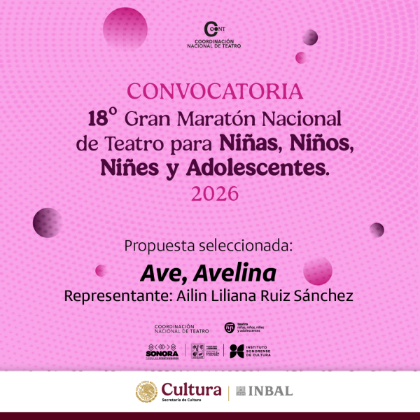 RESULTADOS de la Convocatoria 18º Gran Maratón Nacional de Teatro para niñas, niños, niñes y adolescentes